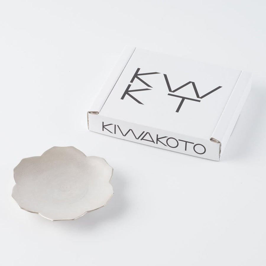 京焼・清水焼　KIWAKOTO　YURI 光 Little 9.5cm皿