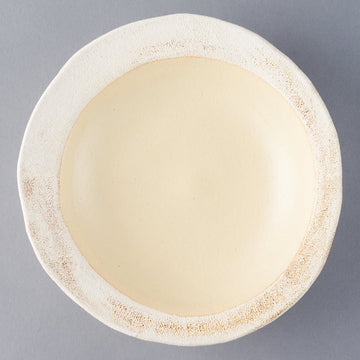 hapun pottery　パスタ・カレー皿　オフホワイト hapun pottery 陶磁器作家もの