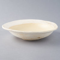 hapun pottery　パスタ・カレー皿　オフホワイト hapun pottery 陶磁器作家もの