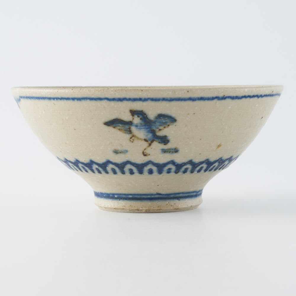 作家　中西申幸　鳥遊戯画　飯碗