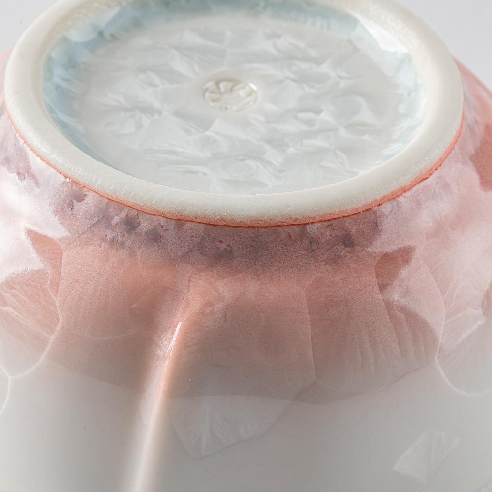 京焼・清水焼 陶あん 花結晶 小鉢（桃白） – 大人の焼き物