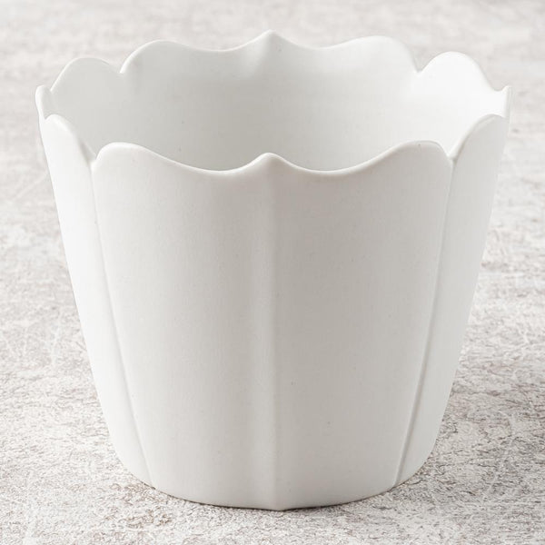 臼杵焼 稜花蕎麦猪口 白 White 4個セット jiu-chu-shao-leng-hua-qiao-mai