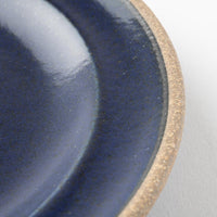 萬古焼 藍窯 モーニングプレート(藍)-萬古焼　藍窯堀内製陶所