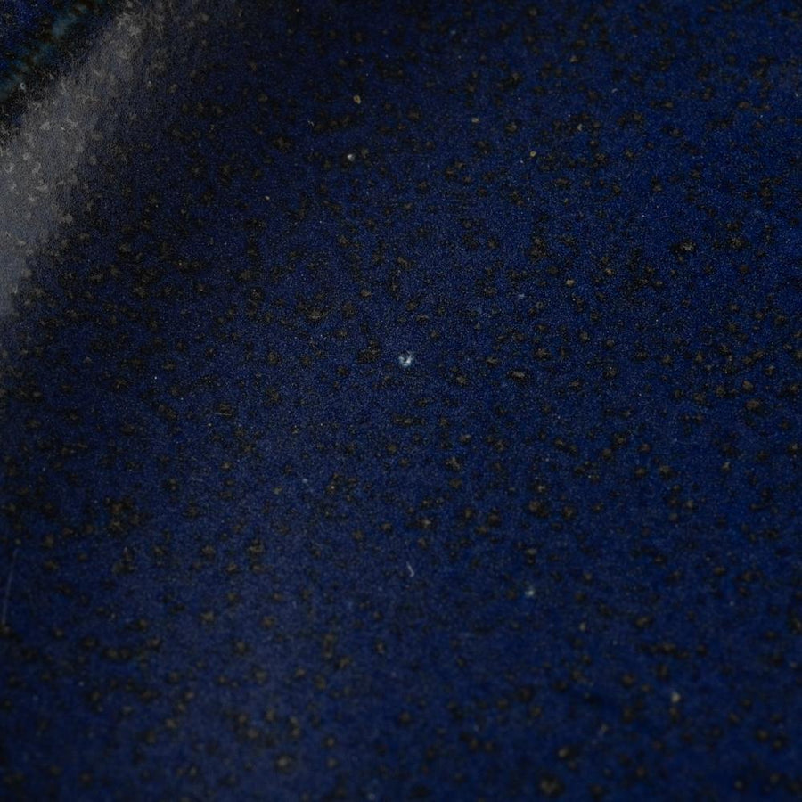 萬古焼 藍窯 モーニングプレート(藍)-萬古焼　藍窯堀内製陶所