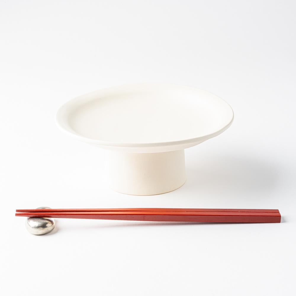 yoshida pottery　高杯皿（M）　恋人white