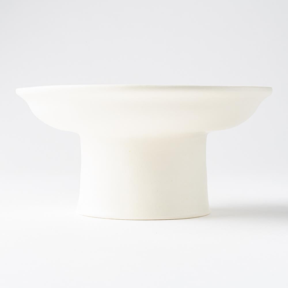 yoshida pottery　高杯皿（S）　恋人white yoshida pottery 陶磁器作家もの