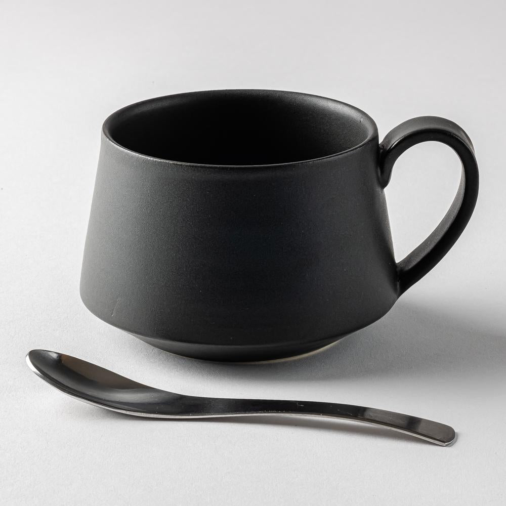 yoshida pottery　コーヒーカップ　大人black-yoshida pottery