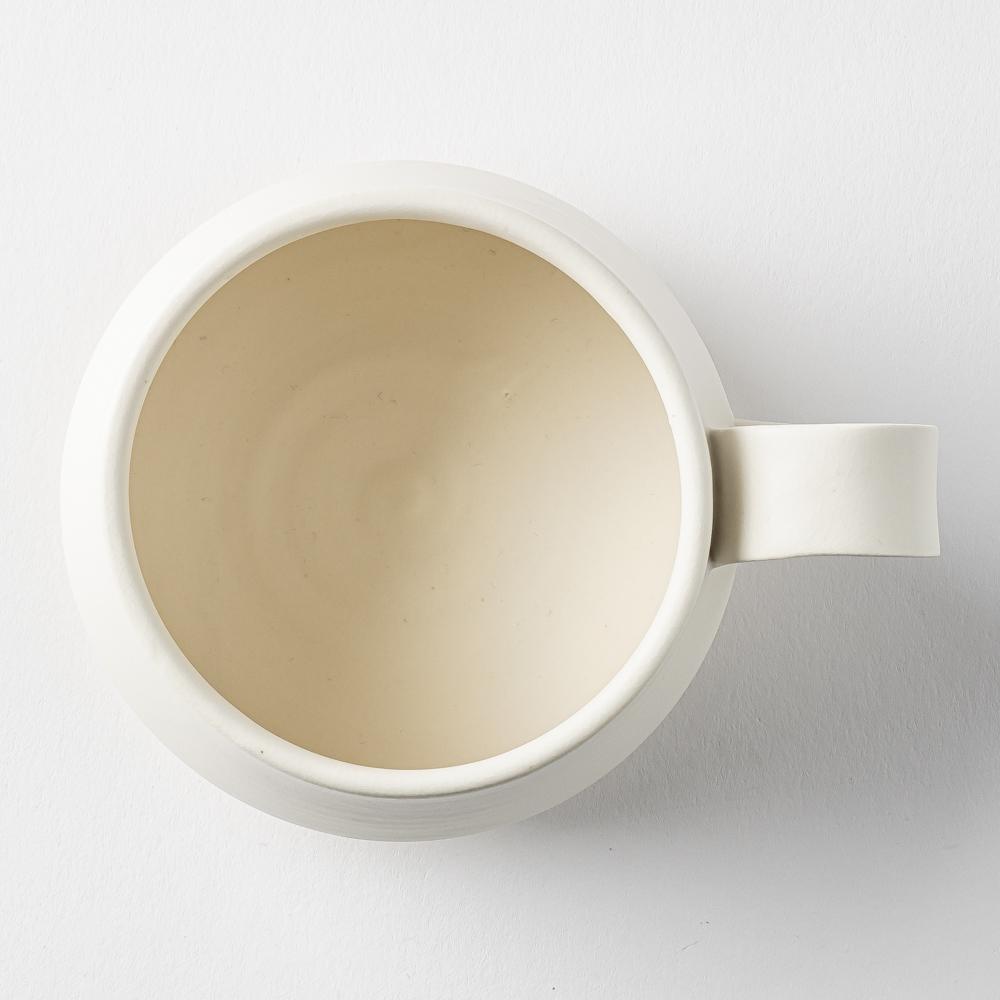 yoshida pottery　コーヒーカップ　恋人white yoshida pottery 陶磁器作家もの