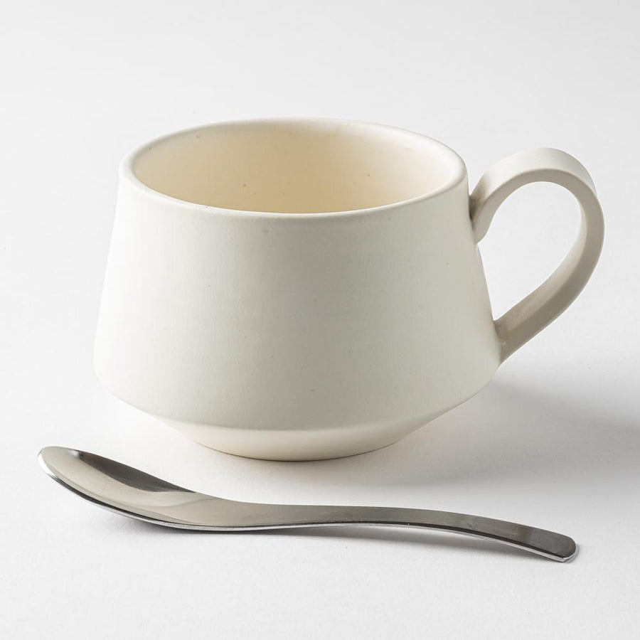 yoshida pottery　コーヒーカップ　恋人white yoshida pottery 陶磁器作家もの