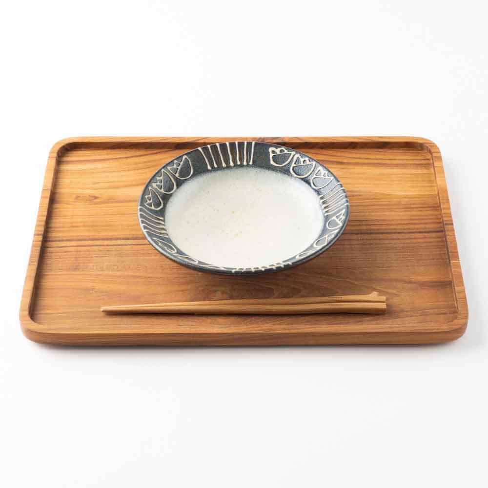 作家　神谷理加子　ケーキ皿　チューリップ-作家　神谷理加子