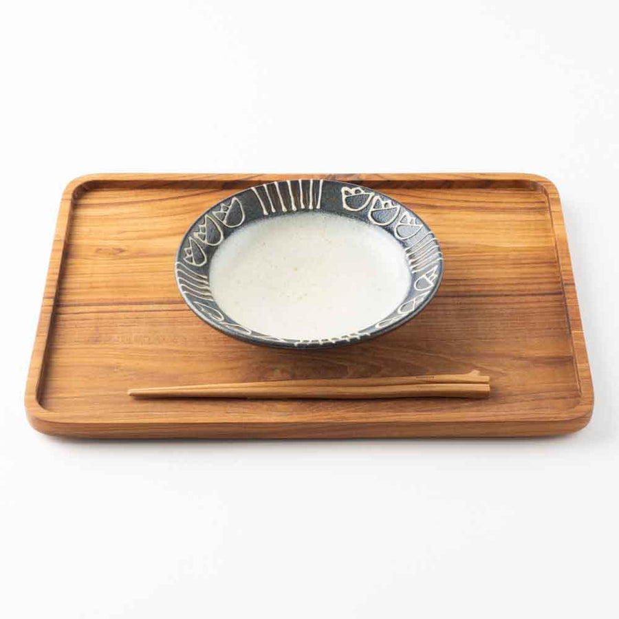 作家　神谷理加子　ケーキ皿　チューリップ-作家　神谷理加子